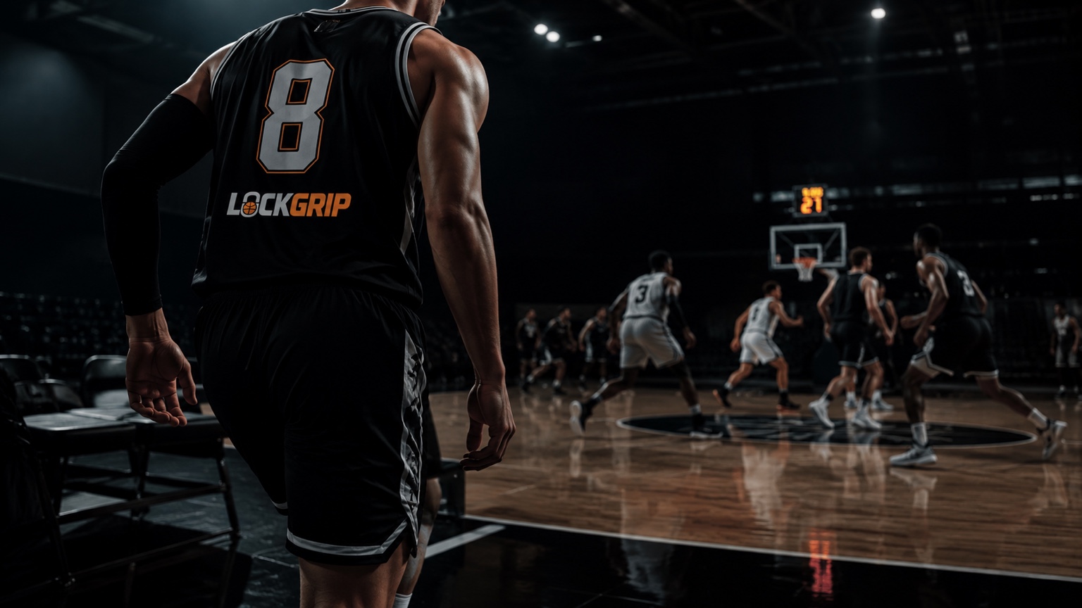 Basketball court traction performance